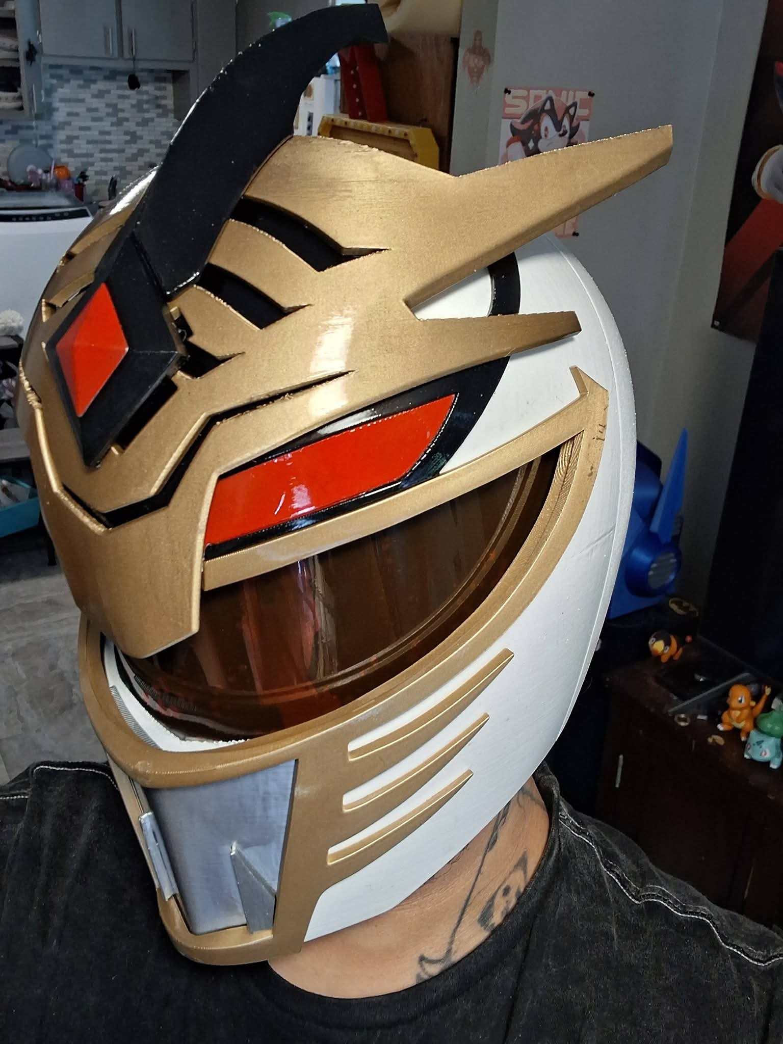 Full size Lord Drakkon mask with magnets and mesh detail