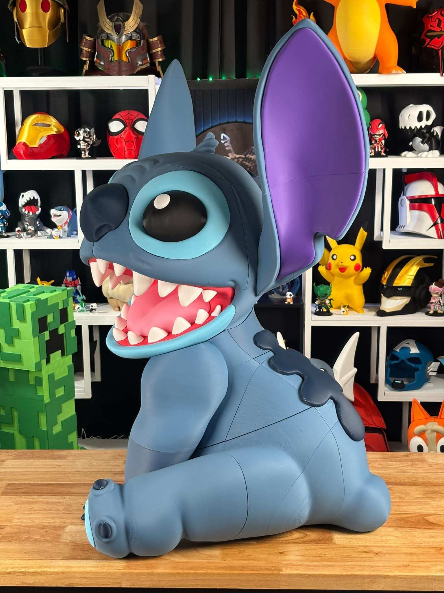 Life size 3ft Stitch figure from Lilo and Stitch standing 3 feet tall for display