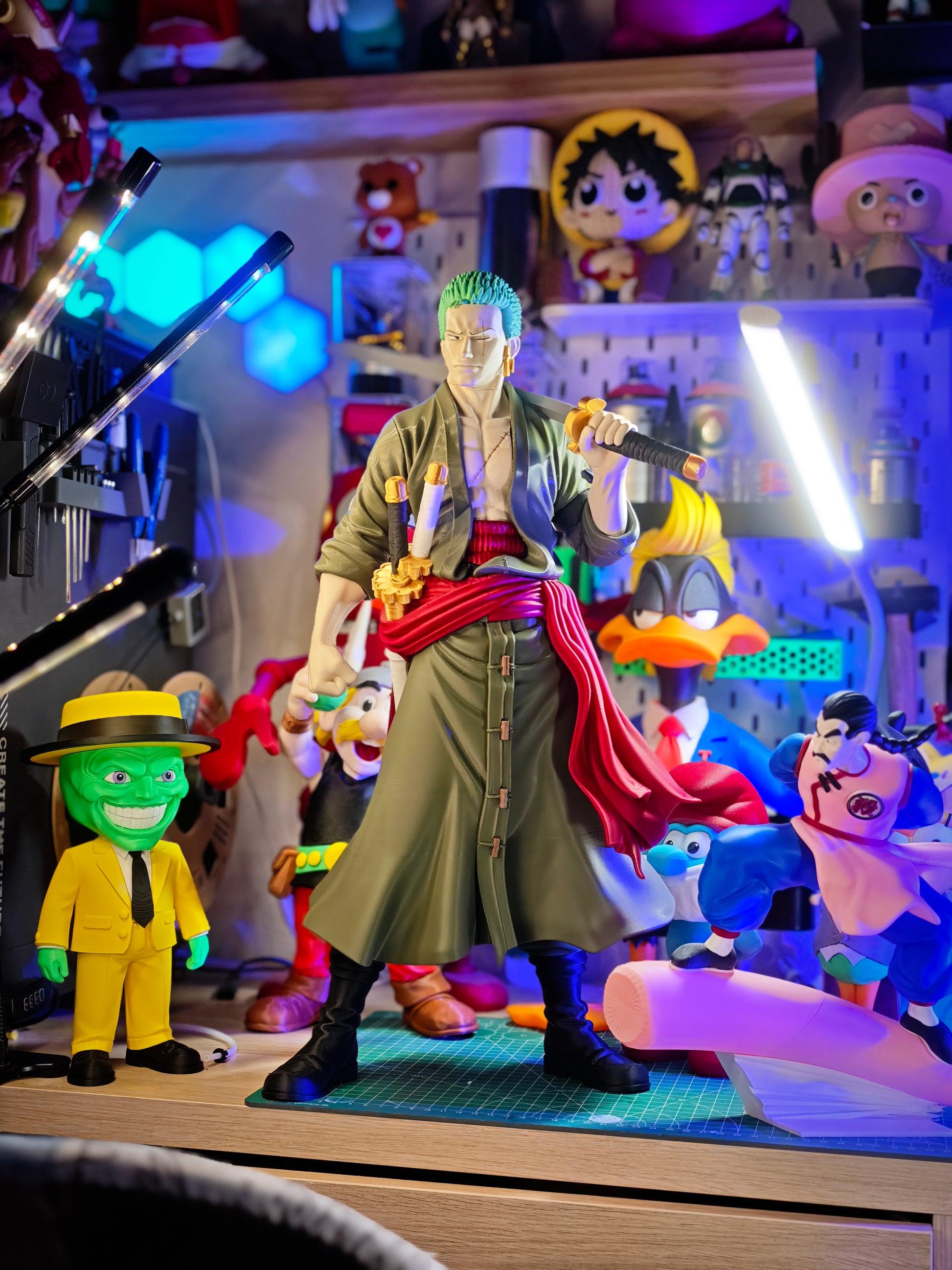 21" Zoro from One piece swords glued on your end by 3dCurioPrints
