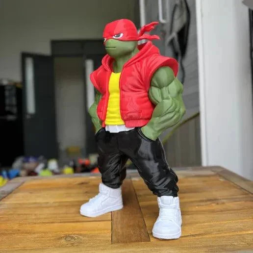 23 inch urban version Raphael TMNT statue bust with modern street style
