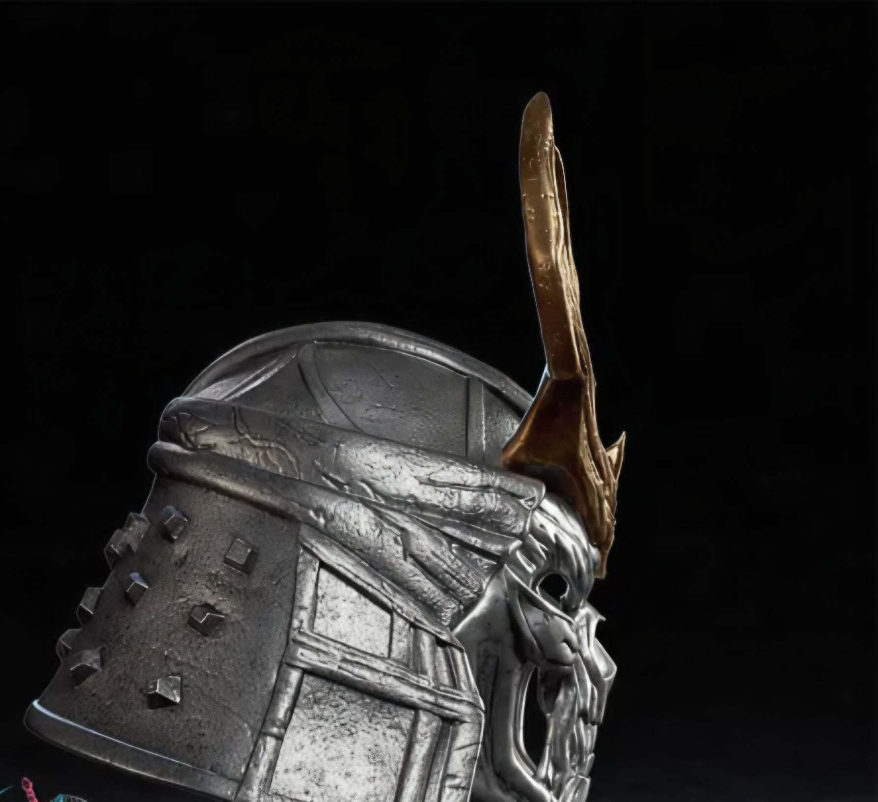 Shao Khan Mortal Kombat helmet mask one size fits standard heads cosplay accessory