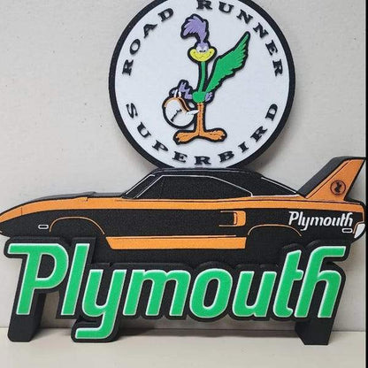 Plymouth road runner wall desk art by 3dCurioPrints