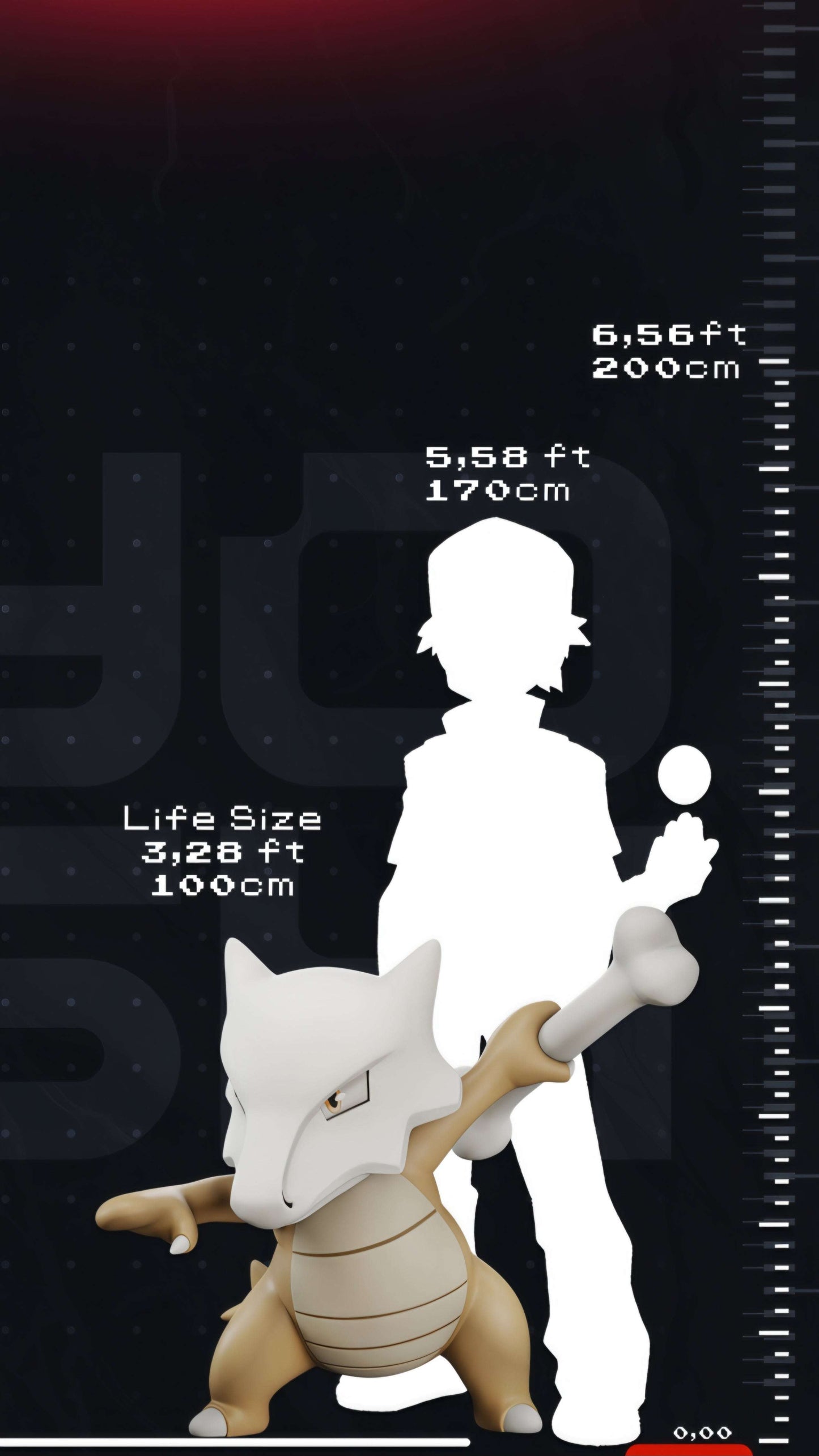 Full size 3 ft 3 in #0104 Marowak cubone made to order per policy 3 weeks to make by 3dCurioPrints
