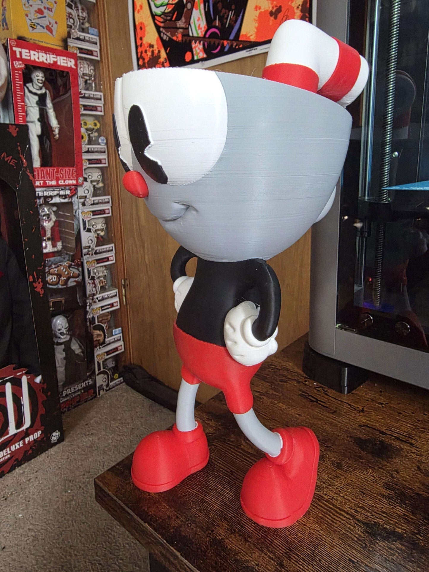 Large 10" cuphead bust statue figure made to order by 3dCurioPrints