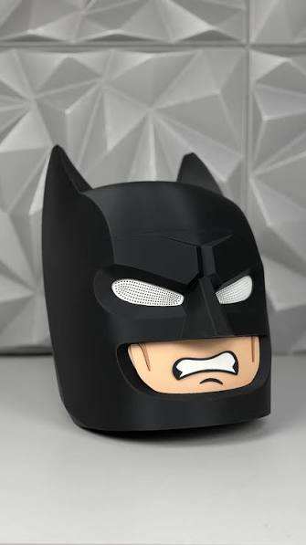 Full-size Lego vigilante mask with magnet assembly and one size for easy wear