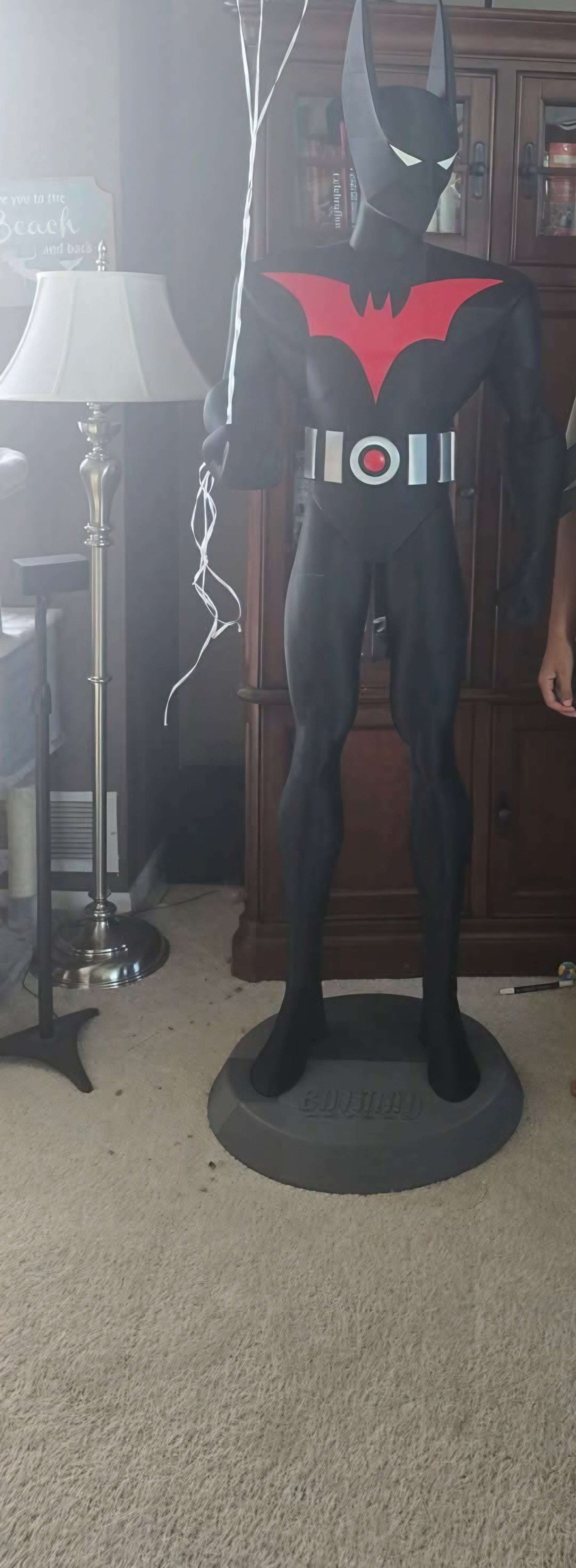 Life size Batman statue full size 6ft 4in in striking black silhouette by 3dCurioPrints
