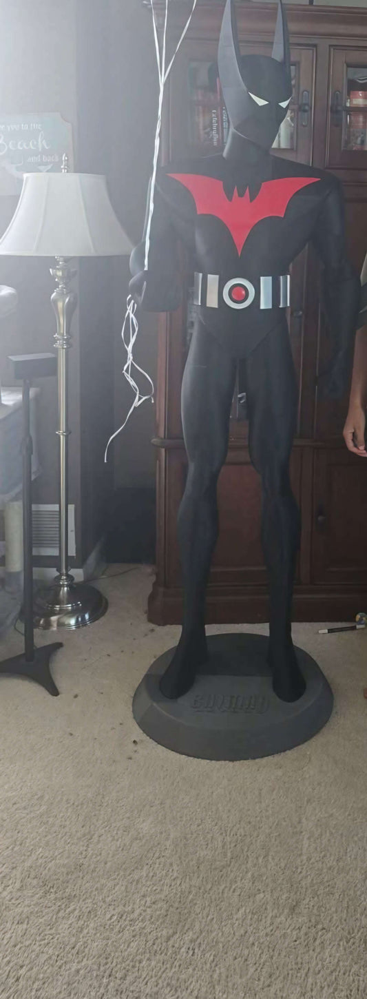 Life size Batman statue full size 6ft 4in in striking black silhouette by 3dCurioPrints