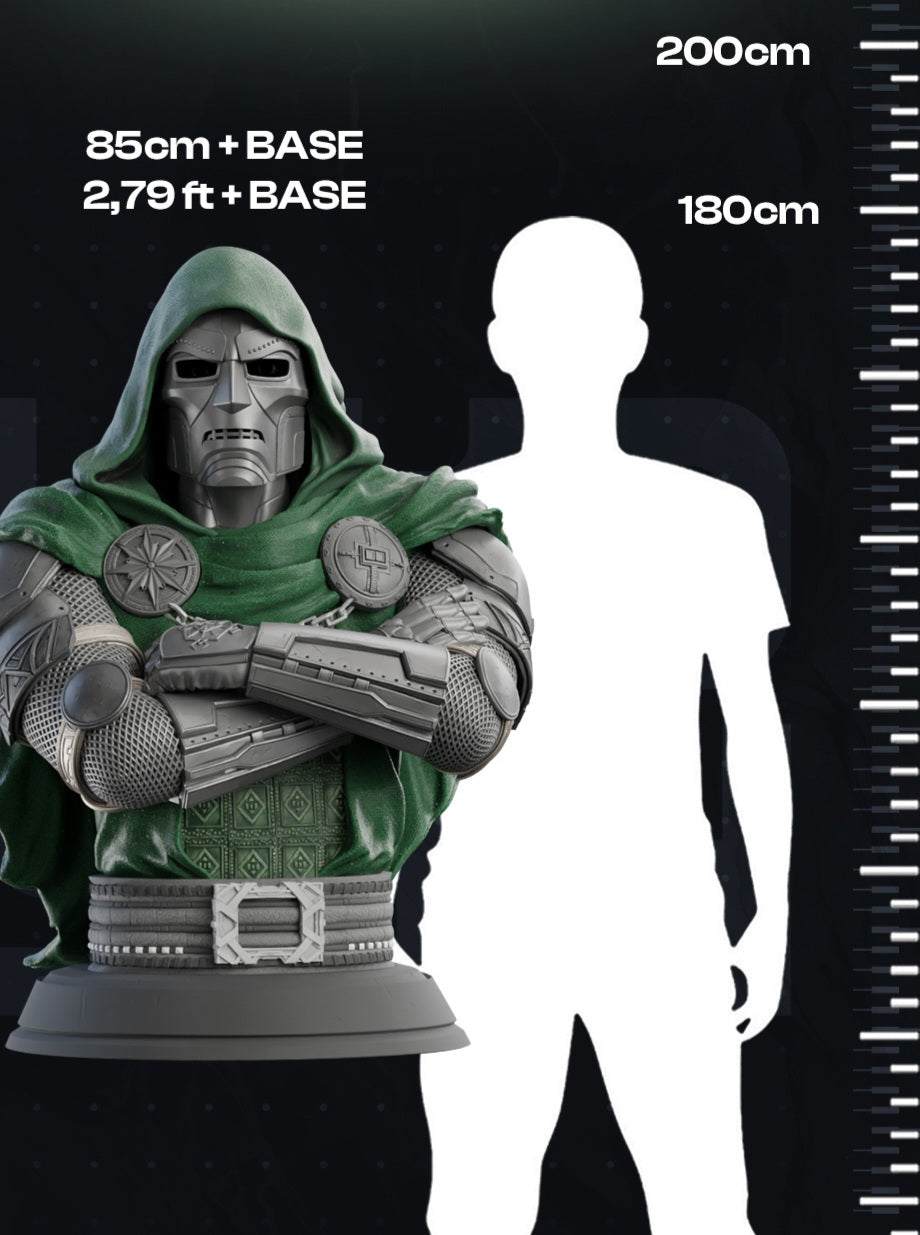 32-inch life size Dr. Doom bust Marvel Avengers collectible statue