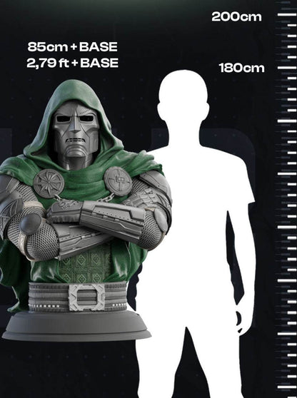32-inch life size Dr. Doom bust Marvel Avengers collectible statue