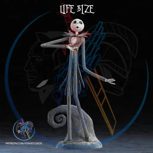 Life size 6ft Jack Skellington in pieces by 3dCurioPrints