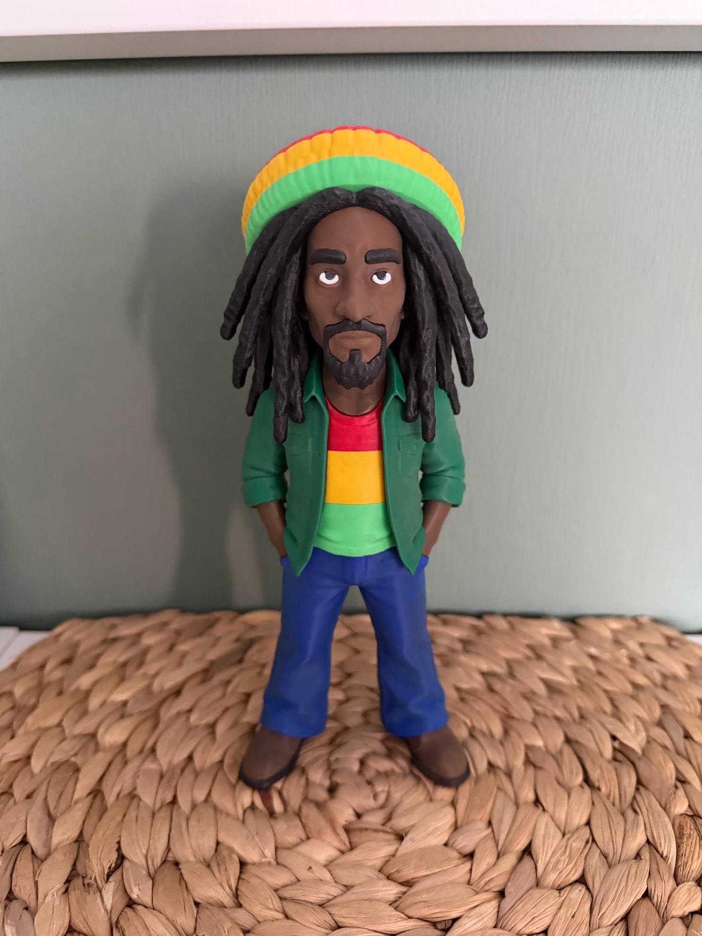 1ft Bob Marley can do dark or light skin by 3dCurioPrints