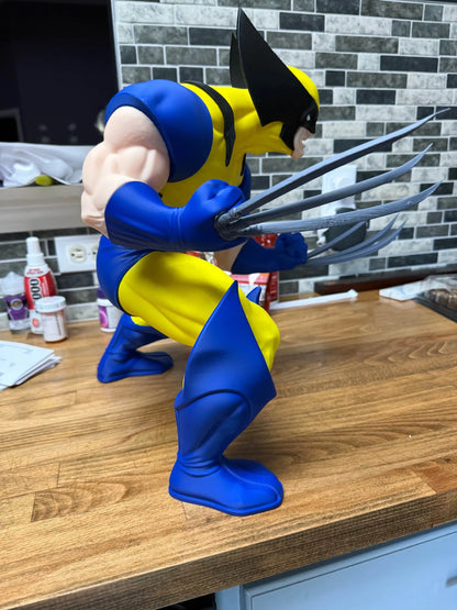 21" 1ft 9in Wolverine due to shape some gluing requred your end 6 walls quality piece by 3dCurioPrints