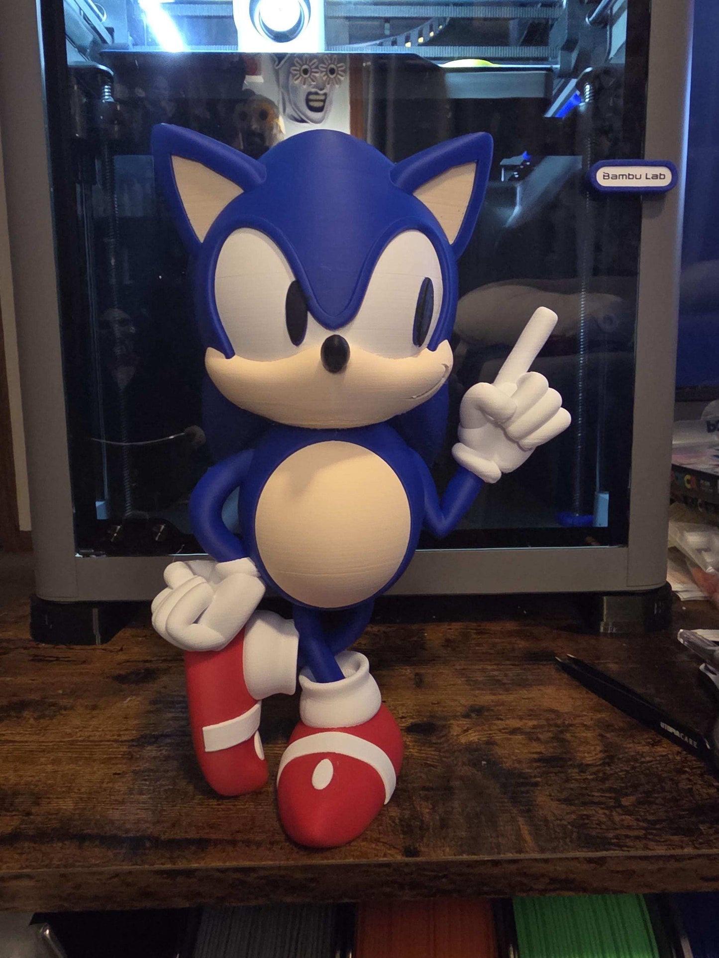 10" Sonic figure bust statue figure ready to ship by 3dCurioPrints