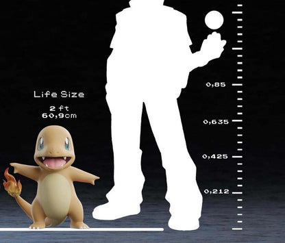 Full size 2ft pokemon charmander #07 large bust statue figure by 3dCurioPrints