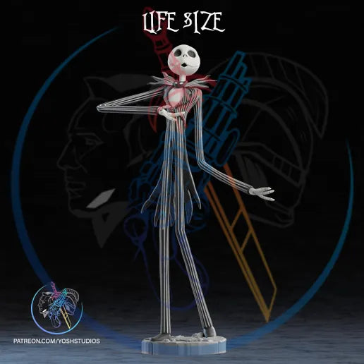 Life size 6ft Jack Skellington in pieces by 3dCurioPrints