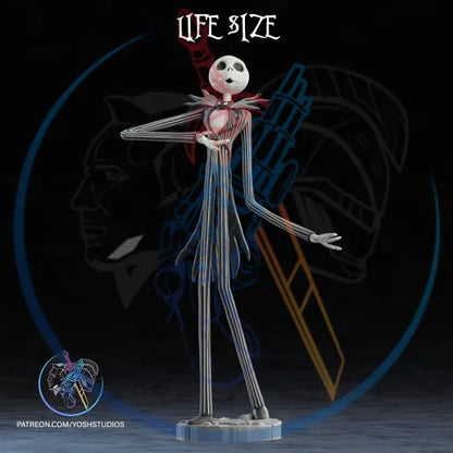 Life size 6ft Jack Skellington in pieces by 3dCurioPrints