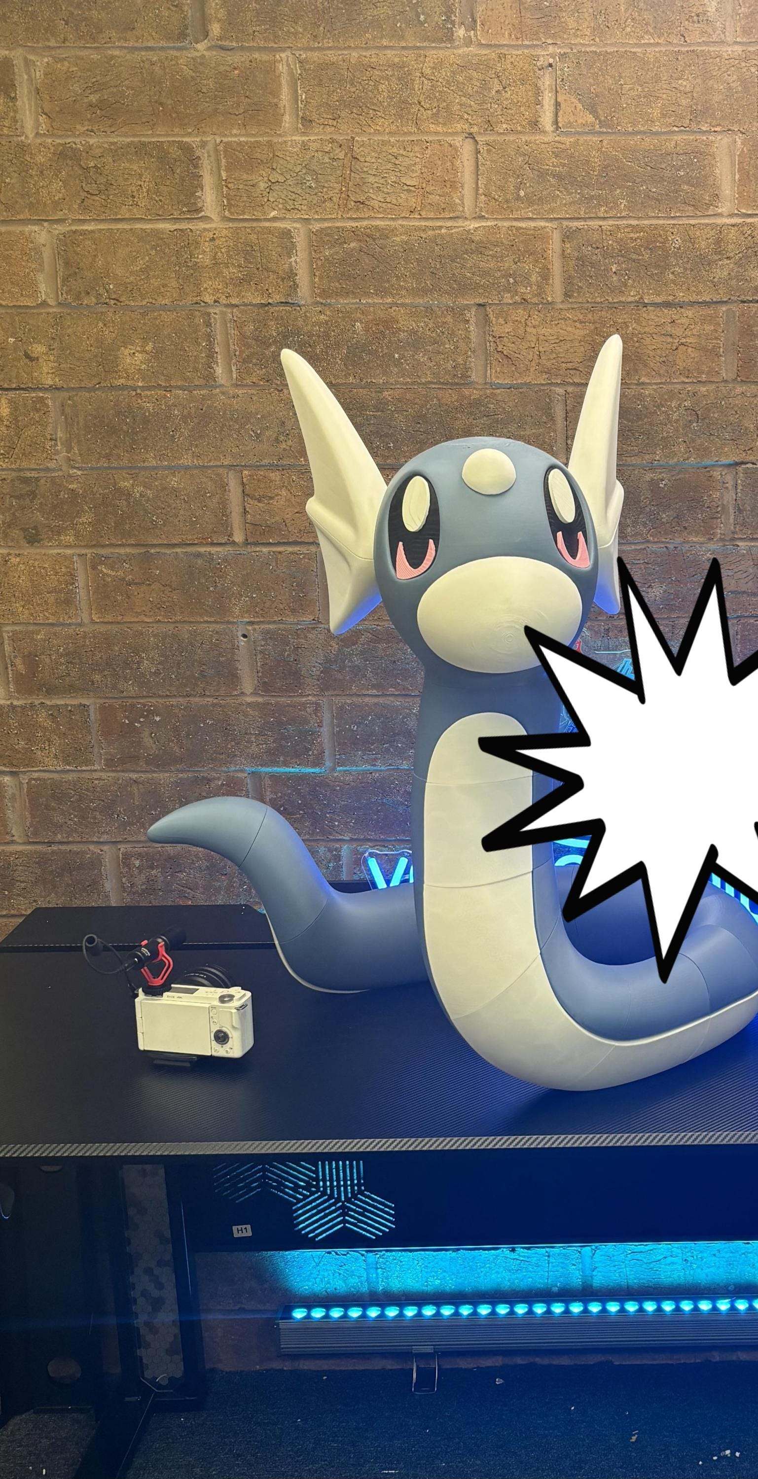 Life size full size dratini pokemon 1:1 made to order by 3dCurioPrints