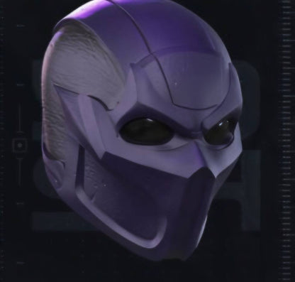 Noob salbot mk2 mask dark purple and black with magnets Mortal Kombat 2 helmet mask