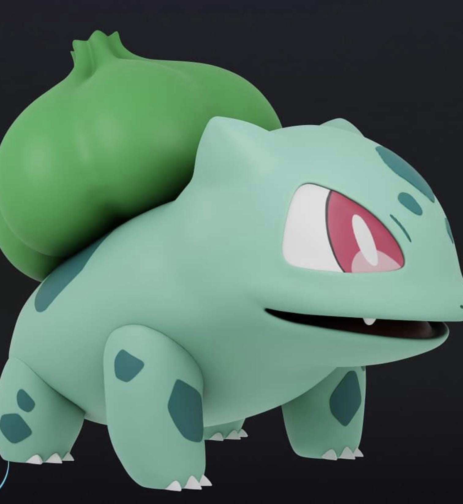 Full size bulbasaur pokemon 2ft 3 in made to order #0001 by 3dCurioPrints