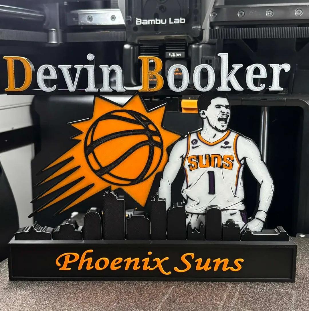 All sports 10 inch nameplate featuring NFL, NBA, MLB athletes like Kobe, Jordan, LeBron, Curry, Ohtani, and Brady for personalized sports fan display