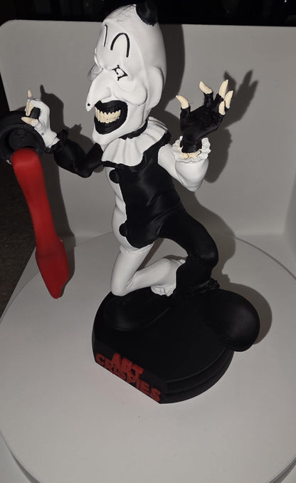 Terrifier 7" art crispies color not painted made to order by 3dCurioPrints