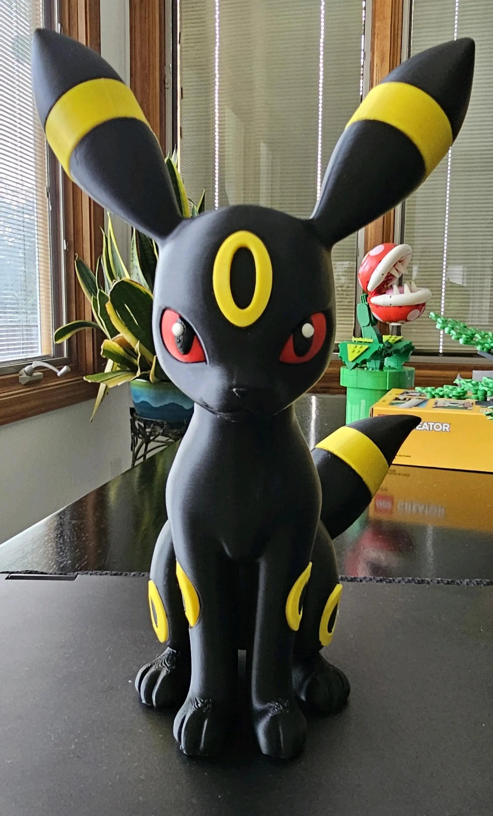 12" 1ft Umbreon Pokémon statue (yellow)instead of gold unless you want gold by 3dCurioPrints