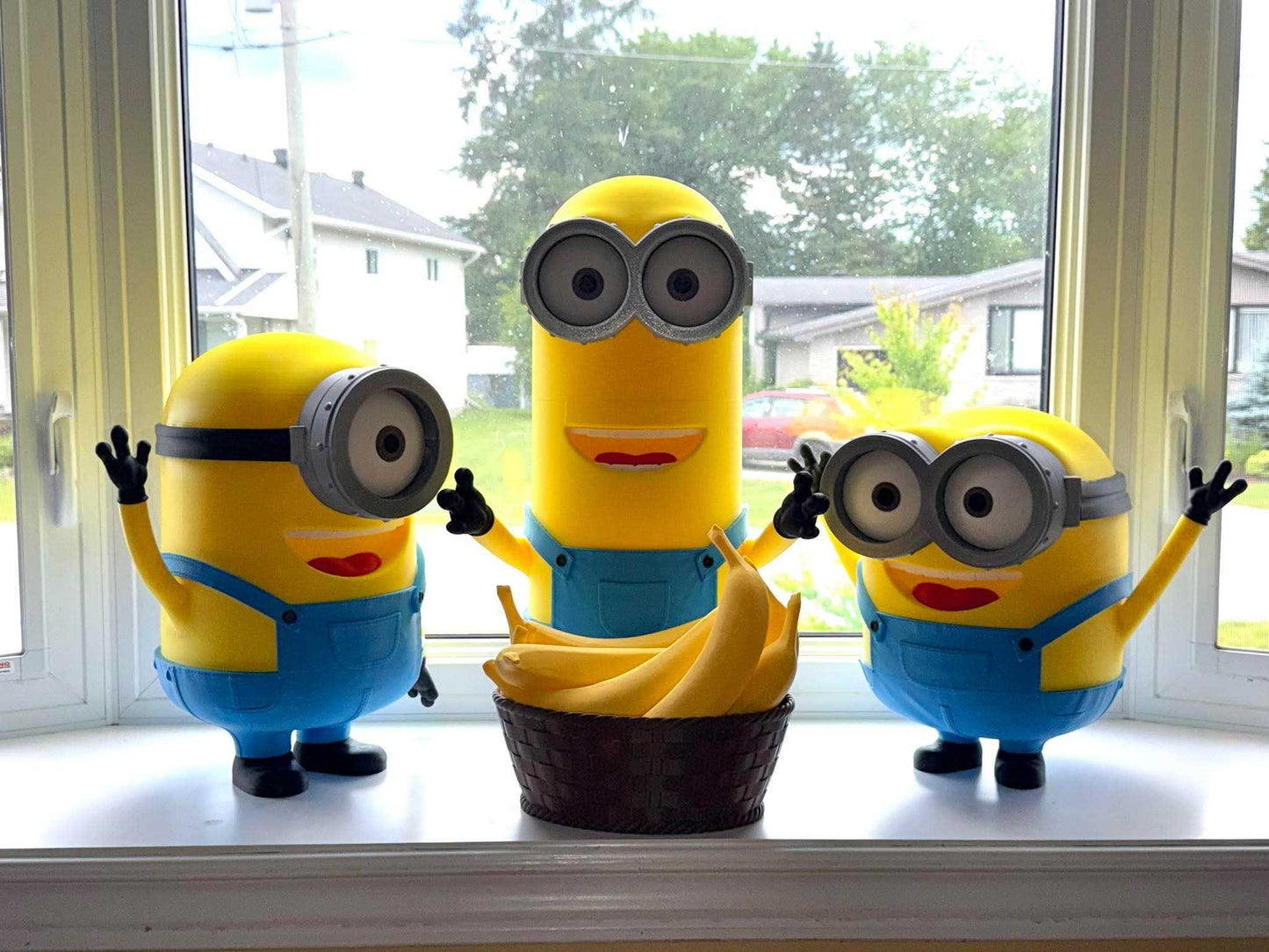 Despicable Me Minions 3-Pack Steve 17", Kenny 24", Bill 15" figures display