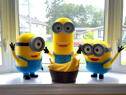 Despicable Me Minions 3-Pack Steve 17", Kenny 24", Bill 15" figures display