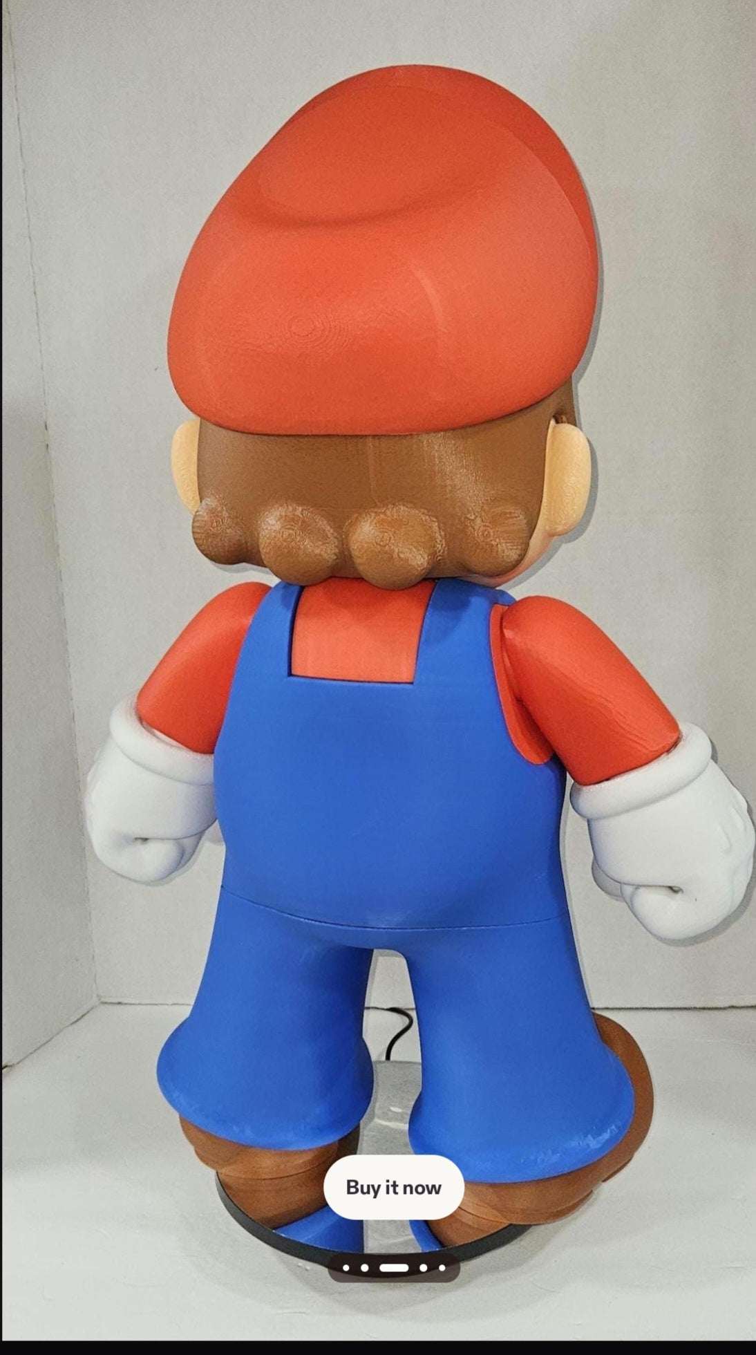 Large 1:1 27" Mario bust lifesize fullsize video game figure bust statue figure by 3dCurioPrints