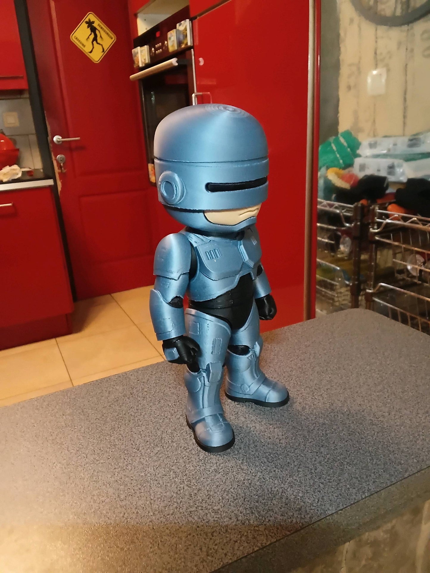 1ft Robocop light grey dark grey color by 3dCurioPrints