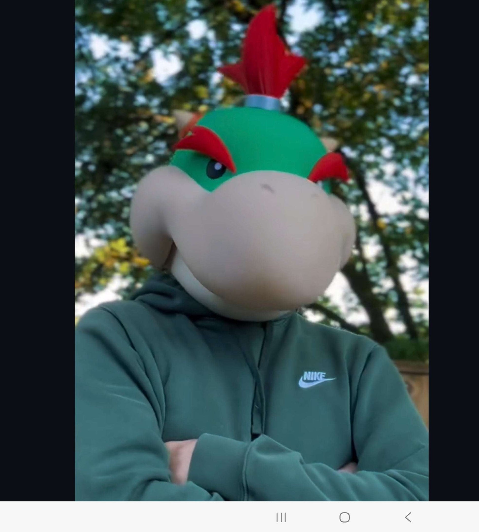 Bowser jr. mask cosplay helmet with magnets for kids and adults, 1 size, handmade cosplay prop