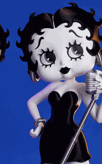 17" or "20 Betty Boop White black and white version by 3dCurioPrints