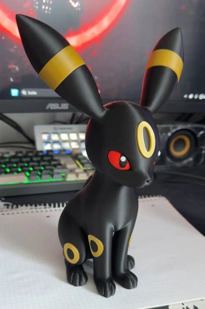 12" 1ft Umbreon Pokémon statue (yellow)instead of gold unless you want gold by 3dCurioPrints