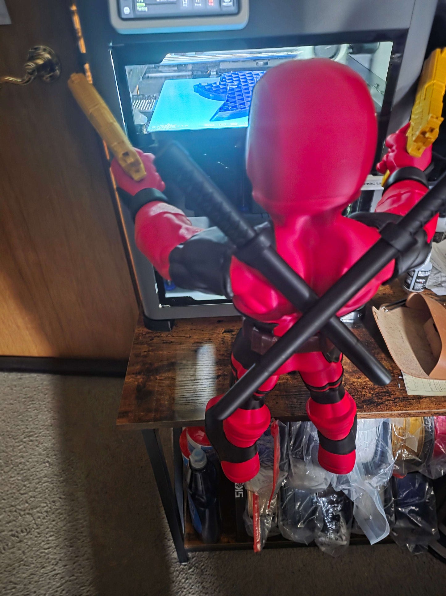18" Vigilante superhero deadpool 18 tall 17 wide by 13 by 3dCurioPrints