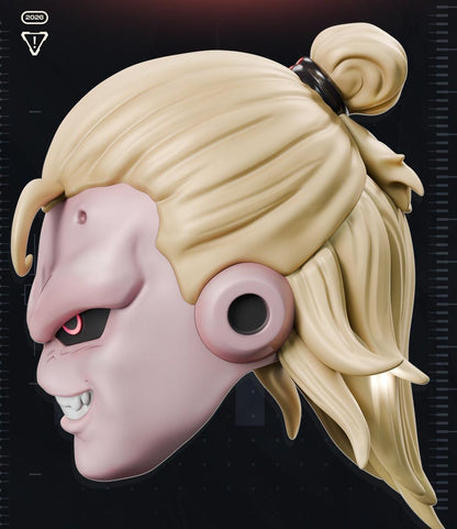 Soccer Majin Erlind Haaland Buu anime dragonball z helmet mask heads up to 24" by 3dCurioPrints