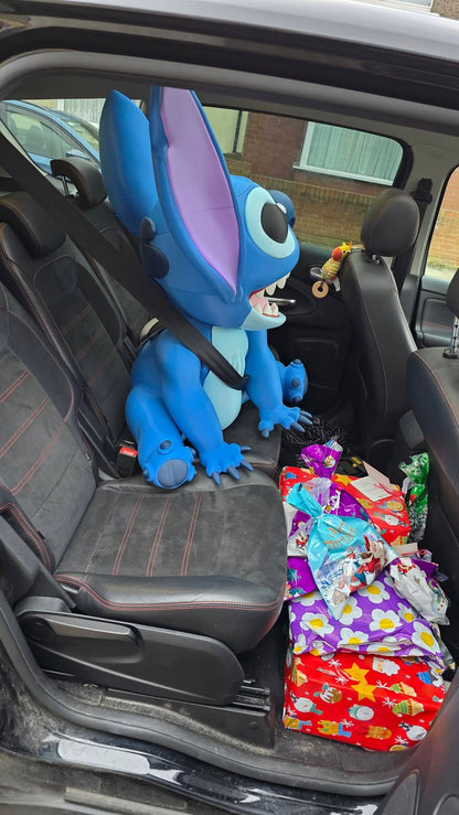 Life size 3ft Stitch figure from Lilo & Stitch standing tall for display and fan collections