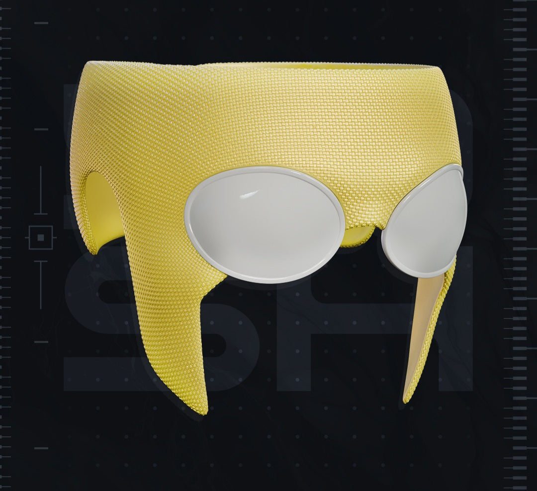 Invincible mask helmet superhero vigilante cosplay in yellow and blue color options
