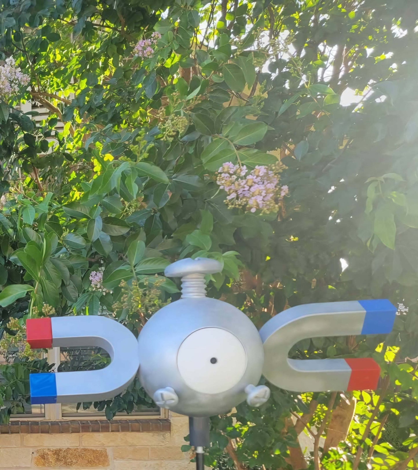 Life size 1ft tall Pokémon Magnemite figure #081 collectible for desk display