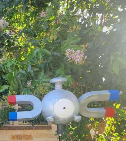 Life size 1ft tall Pokémon Magnemite figure #081 collectible for desk display