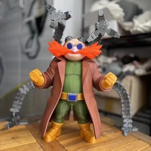 16" Dr Eggman Eggtopus Sonic bust with removable arms and orange whiskers