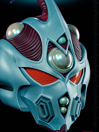 Blue Bio-Booster Armored Guyver helmet cosplay fit up to 24-inch heads