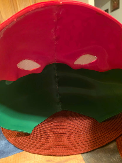 TMNT Raphael helmet mask cosplay accessory fits heads up to 24 inches