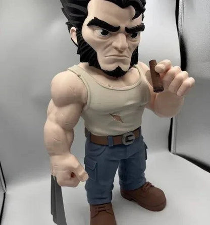 26-inch Logan Wolverine figure with glue-on claws and blue jeans