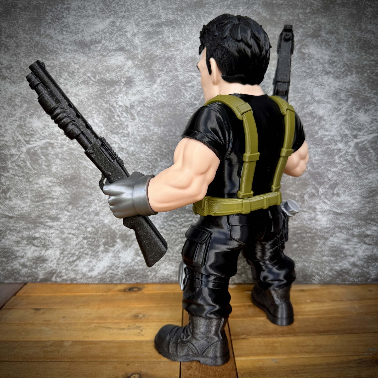 28 inch massive Punisher superhero statue standing bold and detailed
