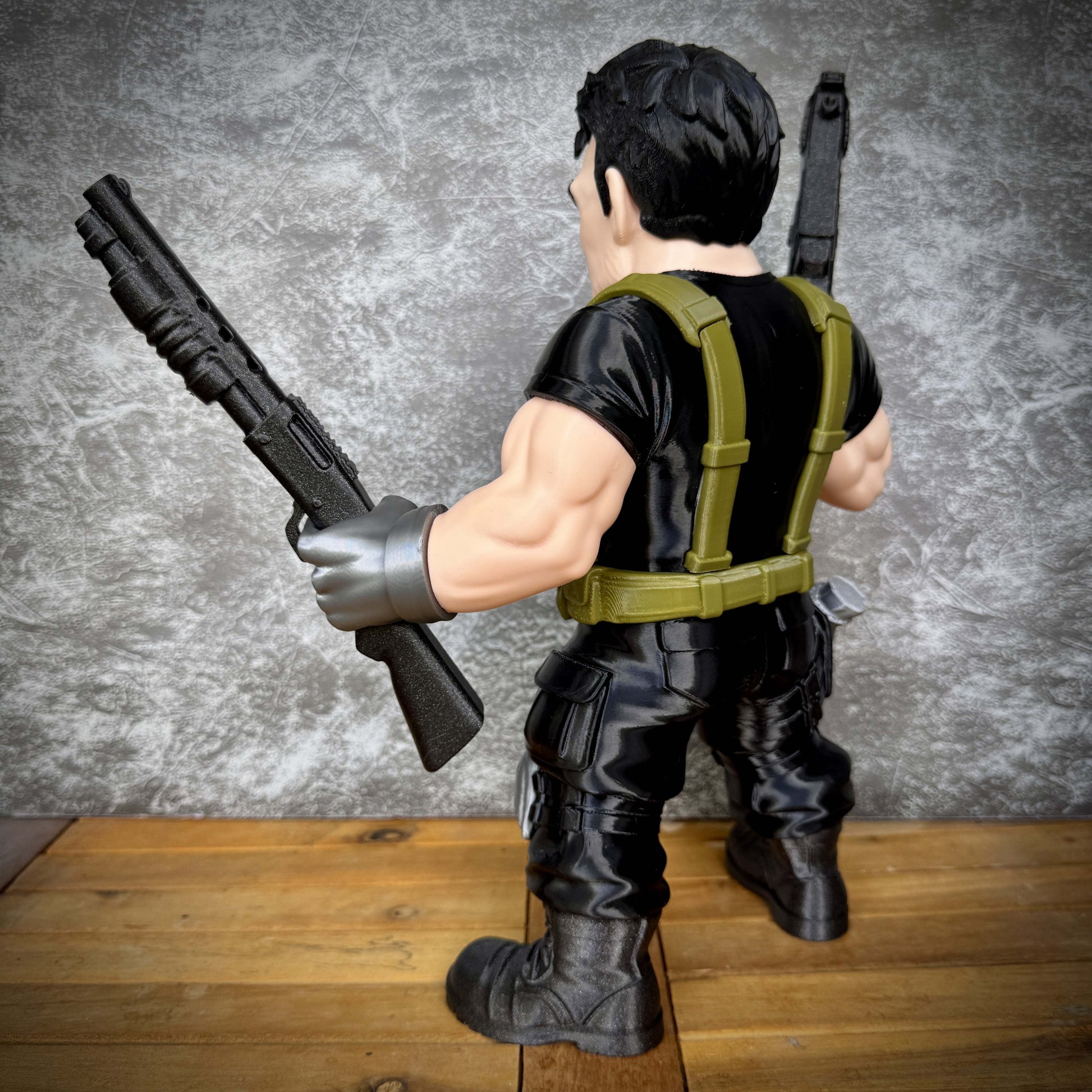 28 inch massive Punisher superhero statue standing bold and detailed