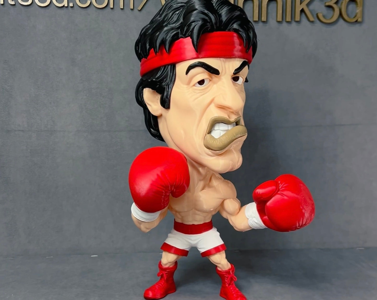 19" 1ft 7in Rocky Balboa from Rocky by 3dCurioPrints