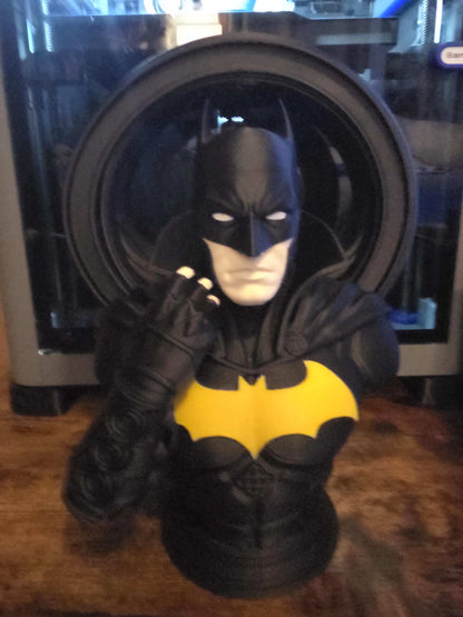 10" batman bust vigilante figure statue by 3dCurioPrints