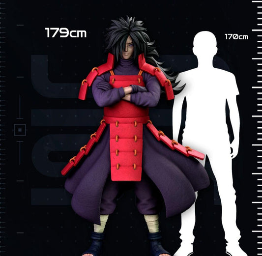 Life size 5ft 11in Madara statue from Naruto with glued parts and detailed jacket