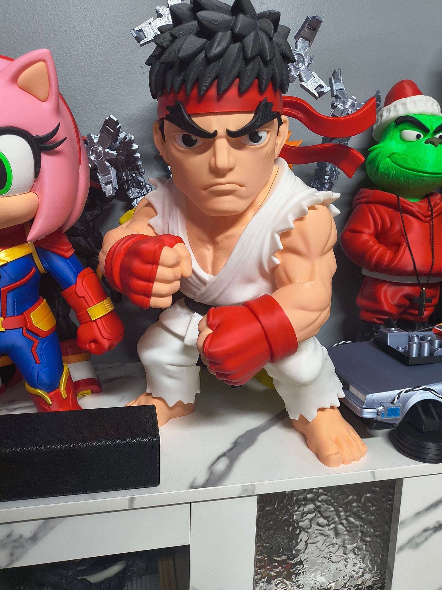 22-inch Ryu Street Fighter bust statue for gaming collectibles and display