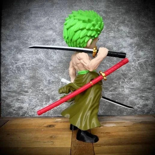 18-inch Zoro One Piece sword replica for display, self-assembly with glue, collectible fan piece